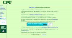 Desktop Screenshot of codes-postaux-francais.com